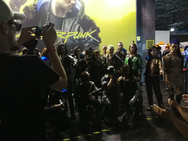 Am Stand von Cyberpunk 2077