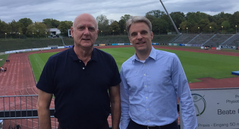 Jürgen Baró (Vorsitzender SSF Bonn) und Martin Schulze (Geschäftsführer BusinessCode)