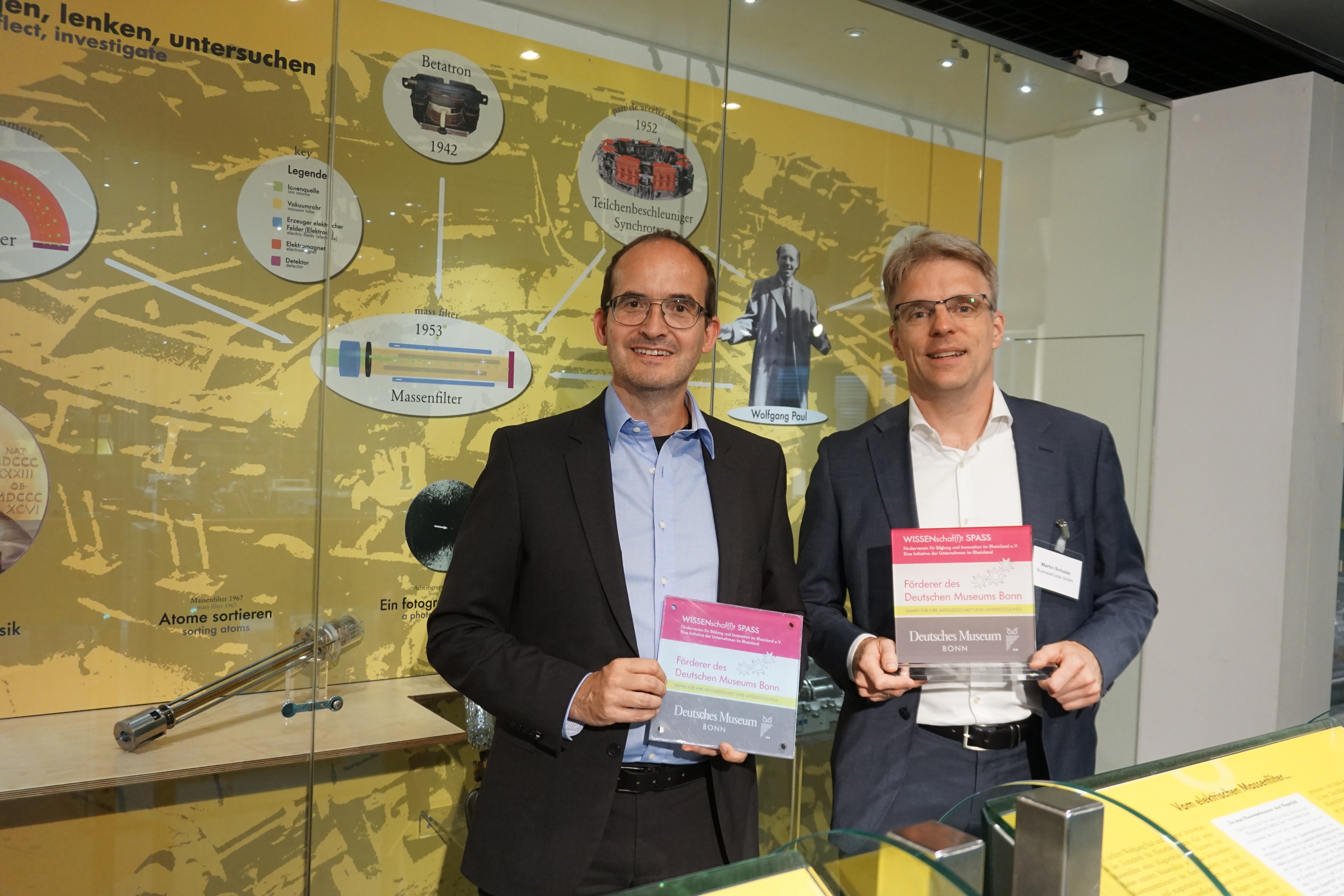 BusinessCode fördert MINT in der Region Bonn/Rhein-Sieg - Martin Bernemann und Martin Schulze im Deutschen Museum Bonn