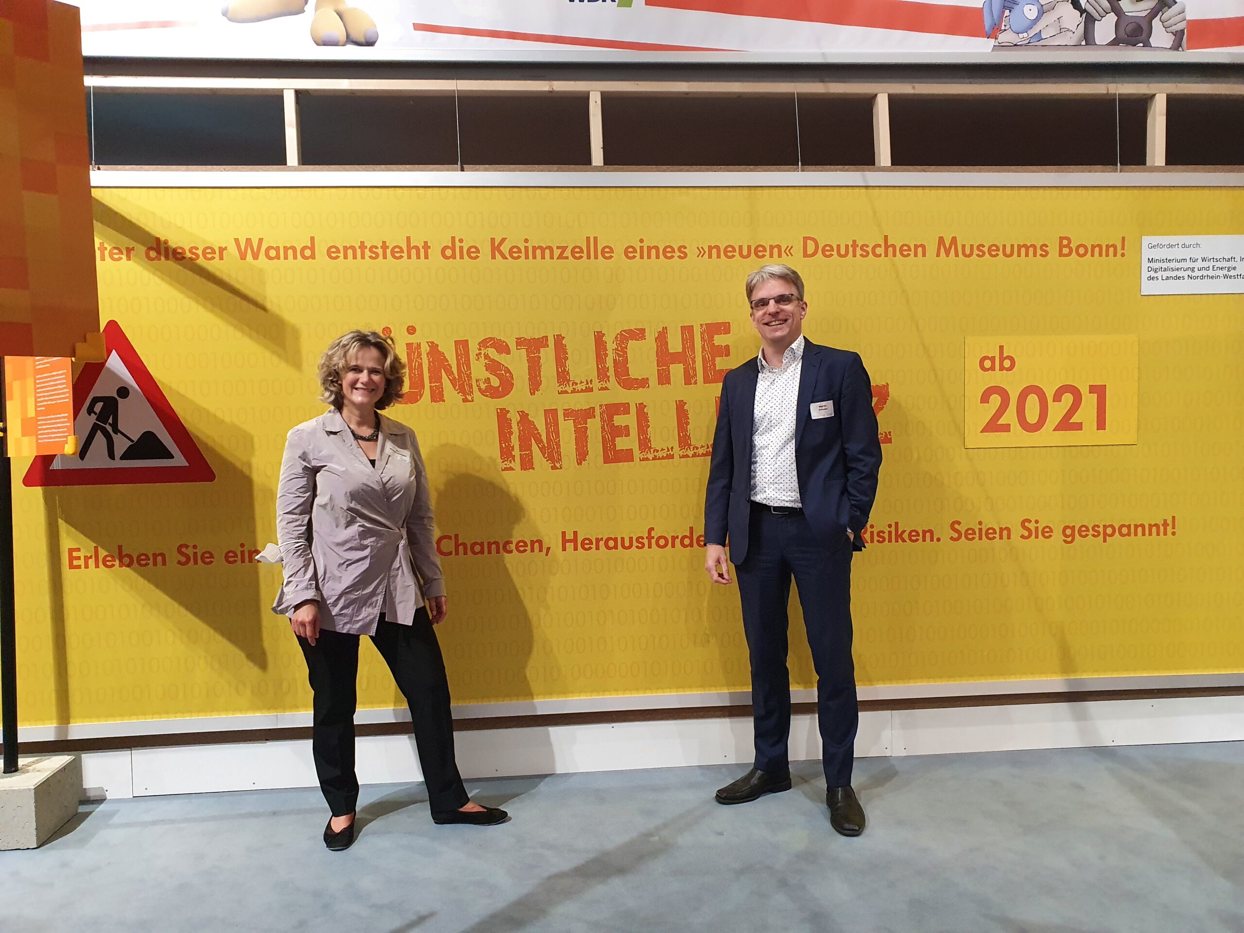 Dr. Andrea Niehaus (Leiterin Deutsches Museum Bonn) und Martin Schulze (Geschäftsführer BusinessCode)