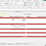 Kostenberechnung auf Excel-Basis