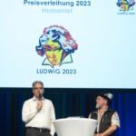 Martin Schulze und David Lee Schlenker bei der Preisverleihung (Foto Jo Hempel)