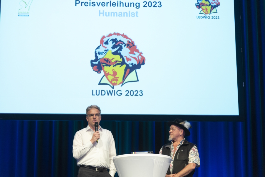 Martin Schulze und David Lee Schlenker bei der Preisverleihung (Foto Jo Hempel)