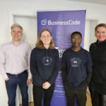 Martin Schulze, Anna Rasgauski, Michael A. Adeolu und Antje Gräf